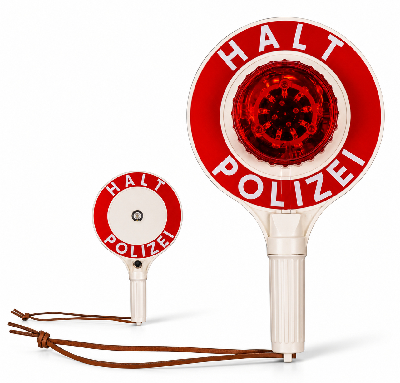 Anhaltestab | Polizei | LED Rot |  348mm | HALT POLIZEI | Kelle