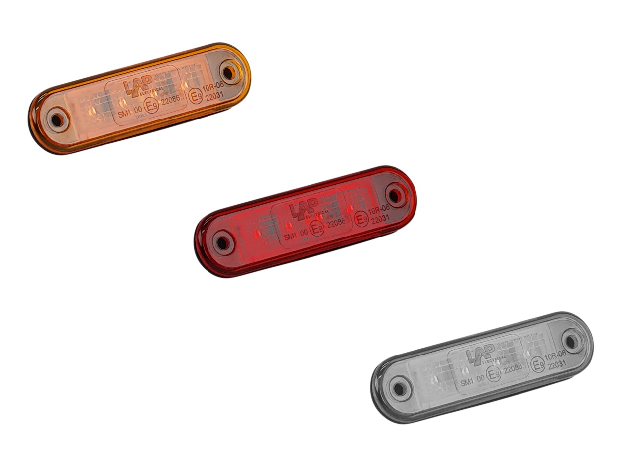 CV222 | Einbau LED Umrissleuchte / Begrenzungsleuchte | Seite, Front oder Heck | 12-24VDC | ECE