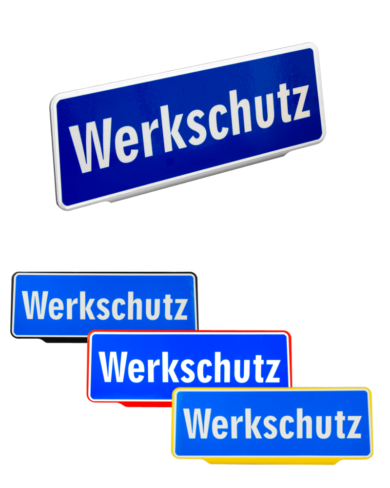 Werkschutz | Einsatzschild | Dienstschild | Clip Technology
