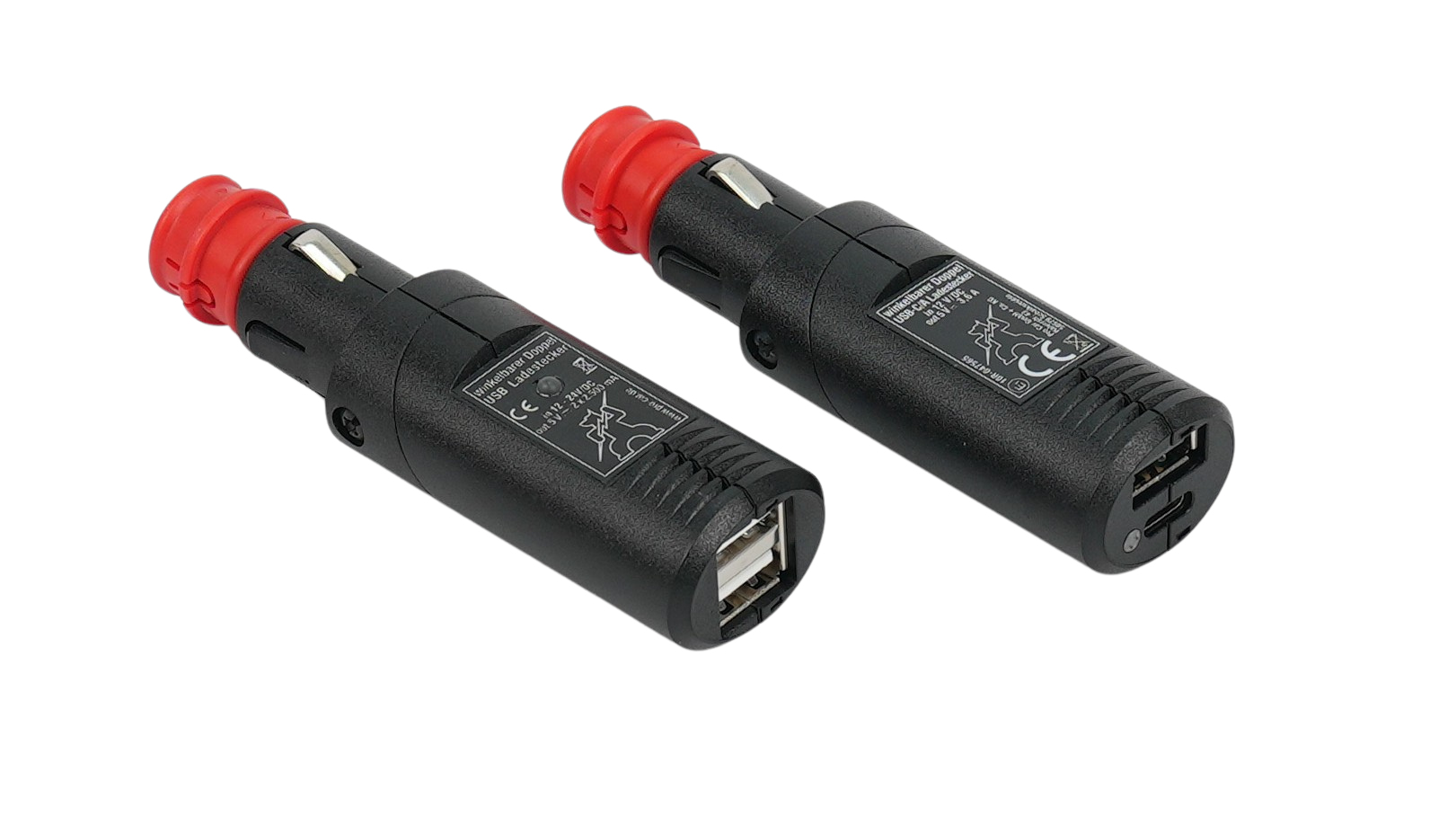 APGermany_USB-Winkelstecker-Set Winkelbarer Doppel-USB-C/A & A/A Ladestecker | Procar-Copy