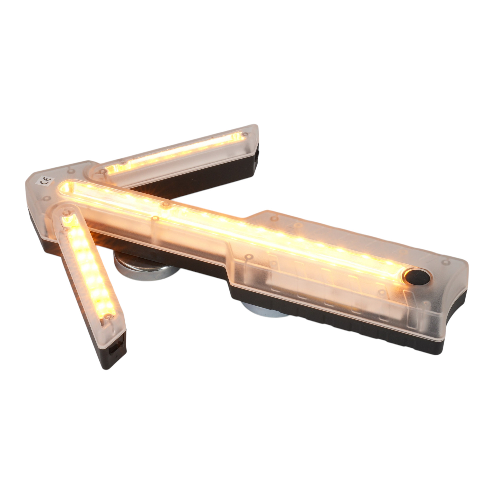 WPF | Notfall LED Warnpfeil mit Magnet,- und Leitkegelhalterung | klappbar | Akku