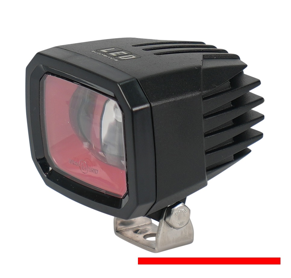 Rote Linie | LED Projektor Strahler für Gabelstapler | 10-80VDC