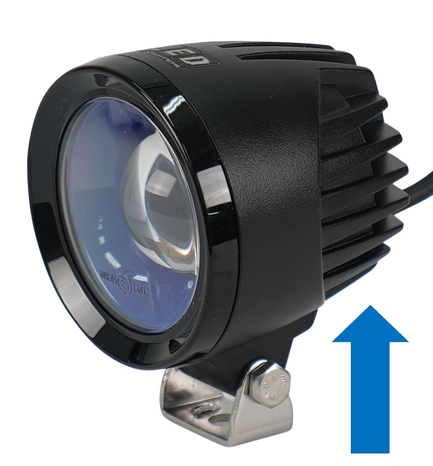 Blauer Pfeil | LED Projektor Strahler für Gabelstapler | 10-80VDC