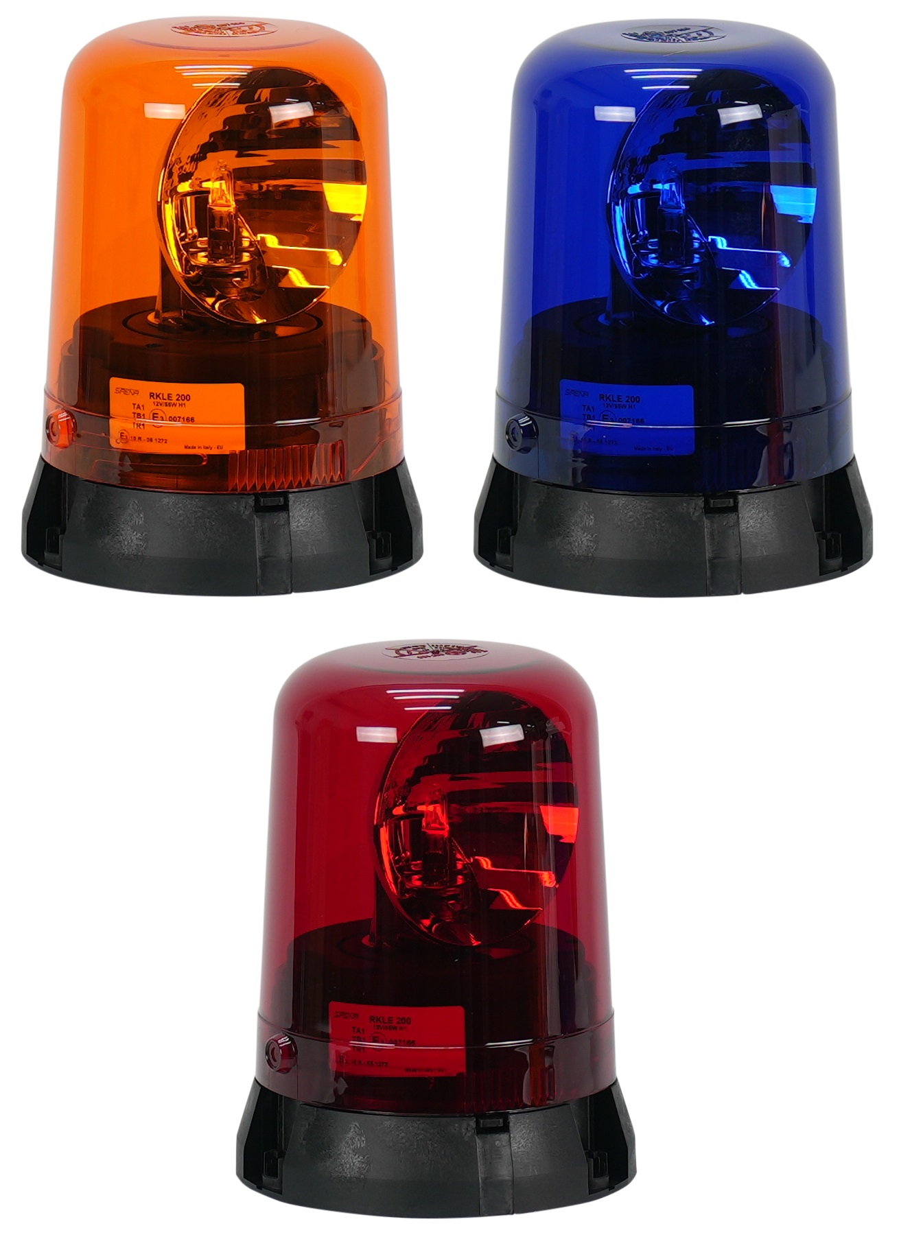 RKLE200 B1 | Halogen Rundumleuchte | Sirena | Kennleuchte | Festmontage DIN B1