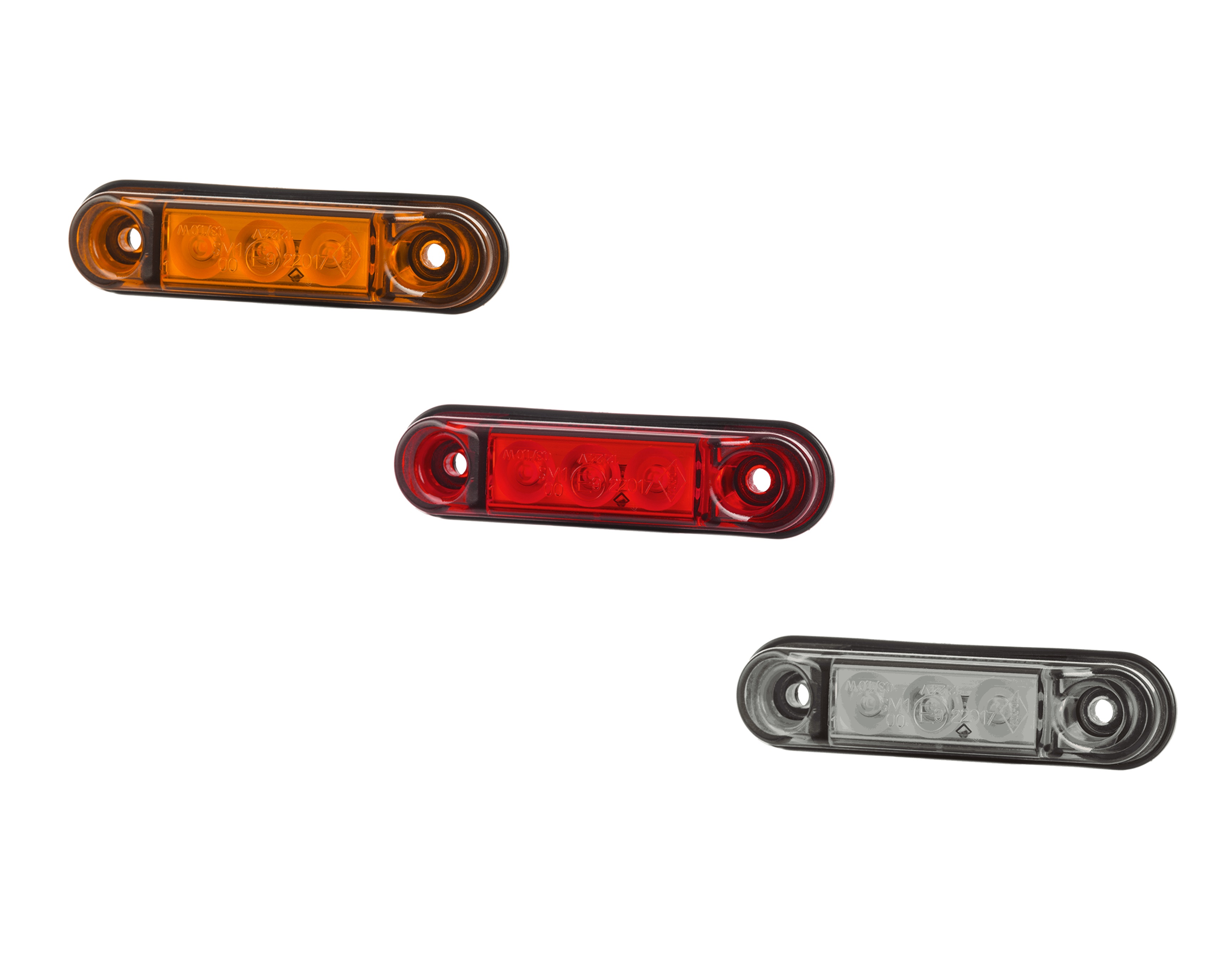 LD2439-HOR95-LED_Seitenmarkierungsleuchte_Trio HOR95 | LED Umrissleuchte / Begrenzungsleuchte | Seite, Front oder Heck | 12-24VDC | ECE-Copy