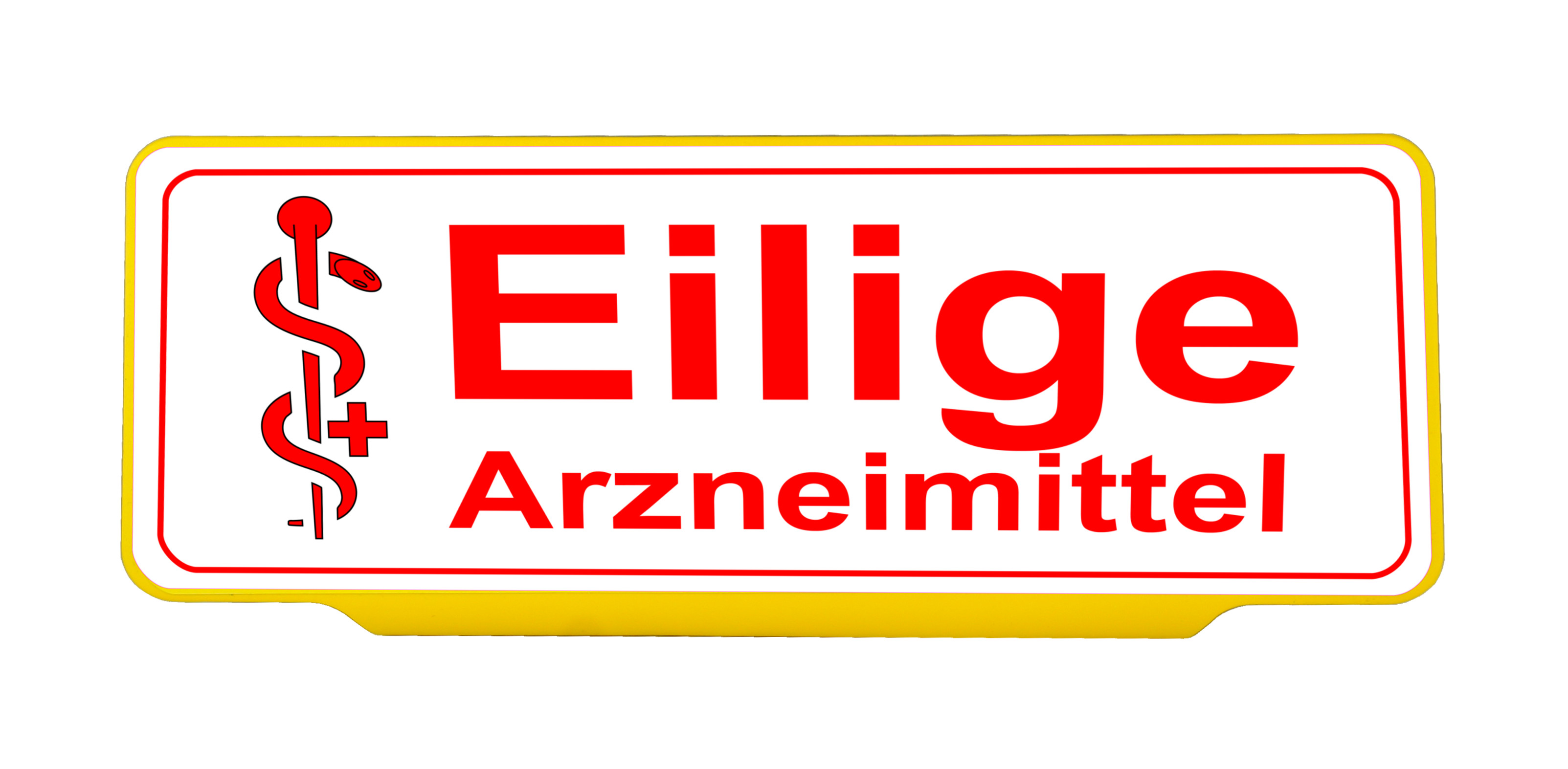 Einsatzschild_Eilige_Arznei_Gelb